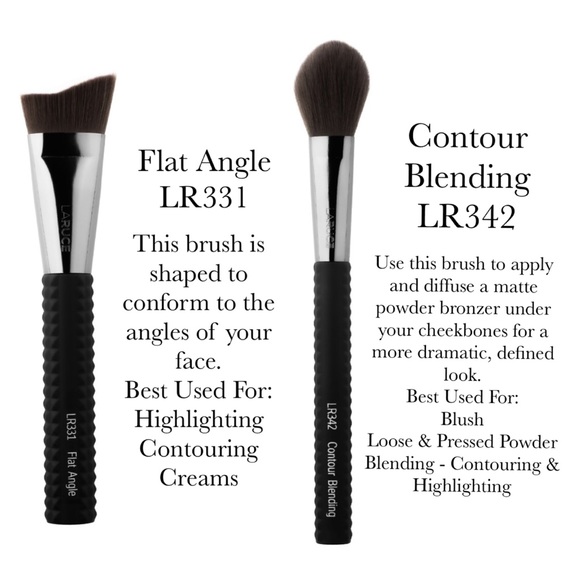 Laruce Beauty 4 Pcs Face Makeup Brush Set with Bag - Picture 3 of 16